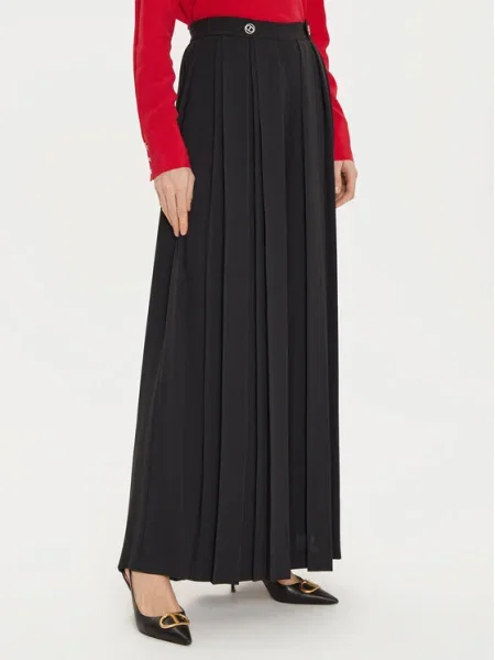 TWINSET Pantaloni palazzo Wide Leg negru