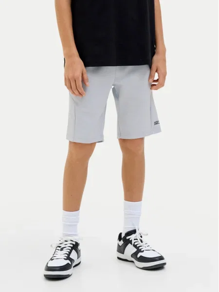 Jack & Jones Junior Спортни шорти Gordon Fusion сив