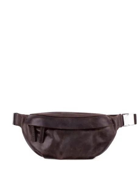 Cu centură curea Orciani din piele maro