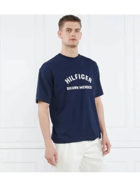 Tommy Hilfiger Póló THXSM ARCHIVE TEE kék