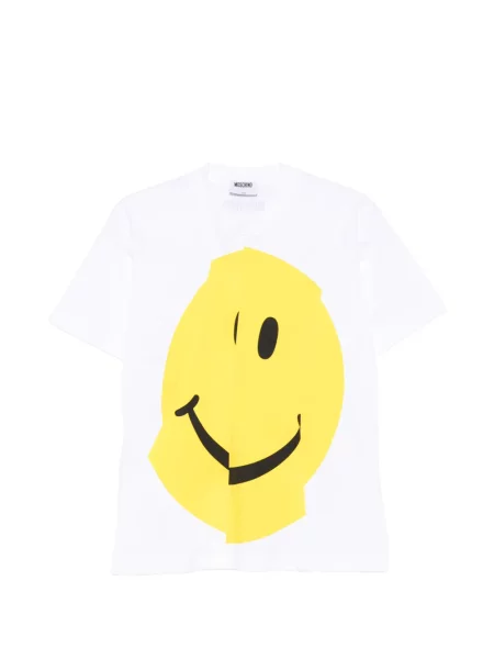 Póló Moschino nyomtatás fehér