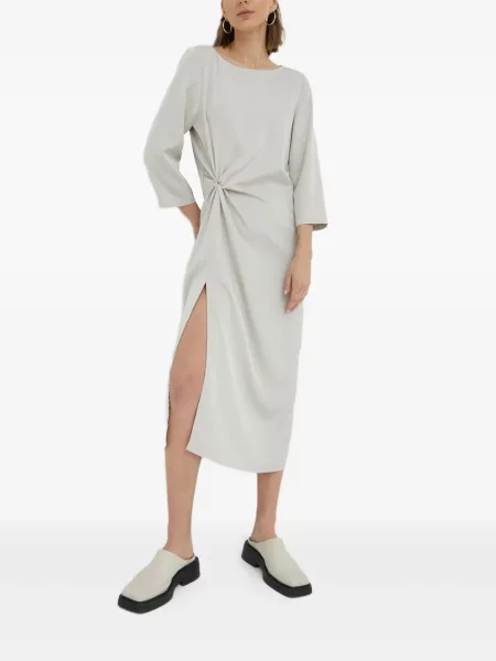 Rochie midi Bruuns Bazaar până la genunchi de costum gri