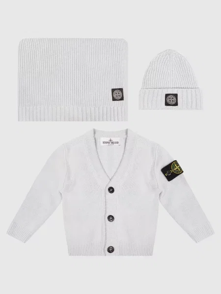 Детская шапка Stone Island голубая