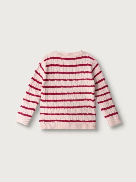 Tommy Hilfiger pulover pentru bebeluși din roz