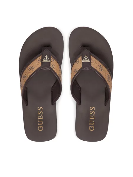 Japonki Guess brązowe