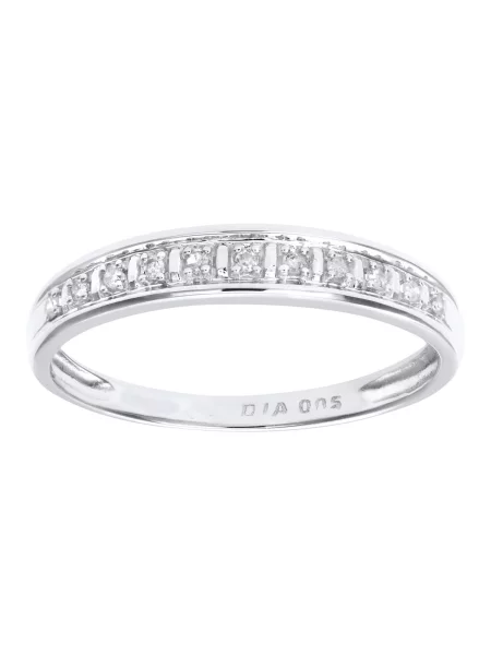 DIAMANT LETERNEL Prsten Eternity-Ring aus Weißgold mit Diamant srebro