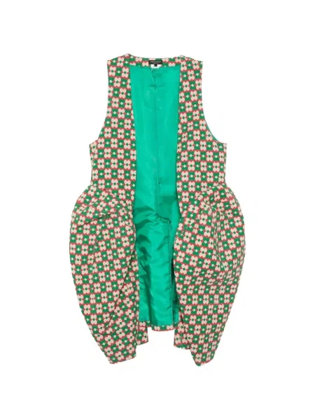 Palton Comme Des Garcons Homme Plus cu imprimeu geometric verde