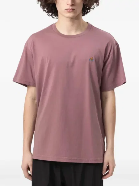 Tricou Vivienne Westwood cu broderie roz