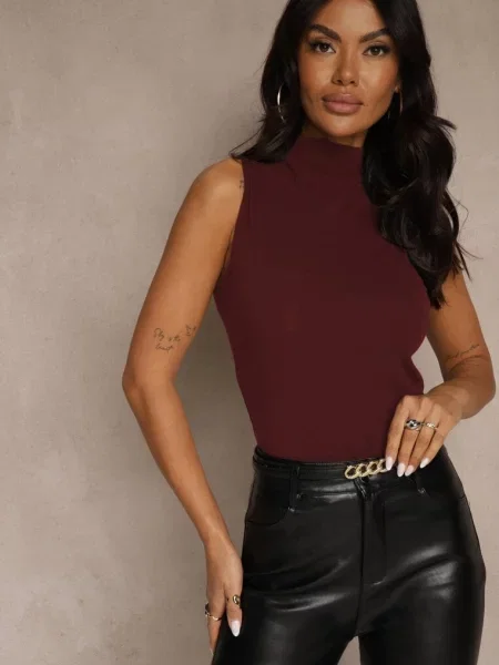 Top Other bordowy
