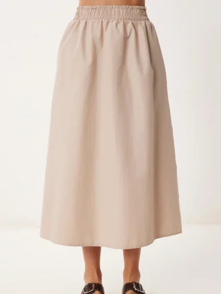 Happiness İstanbul Fustă piatră gri