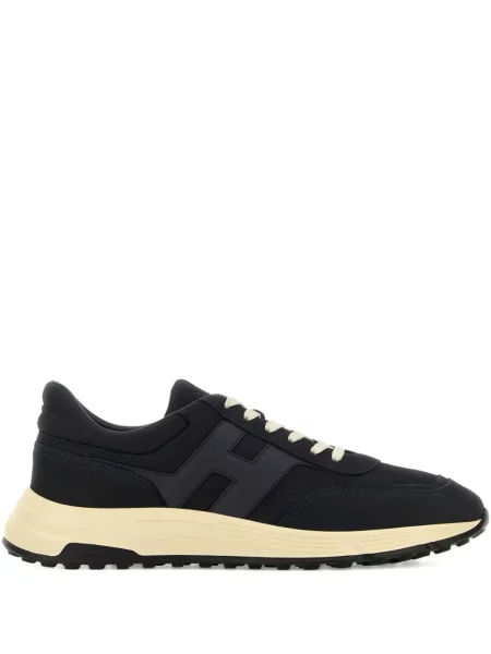 Sneakerși Hogan din piele de căprioară albastru