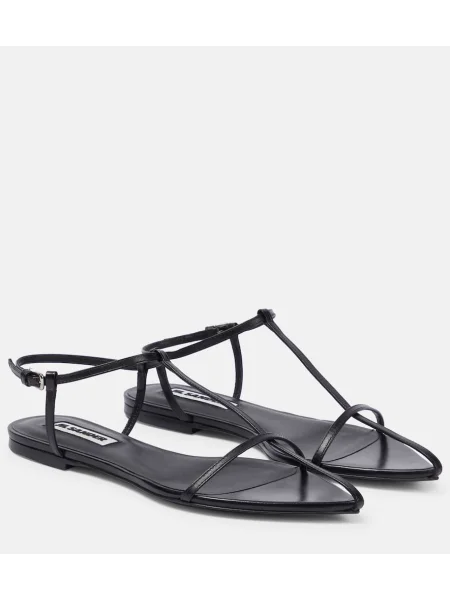 Sandale Jil Sander din piele negru