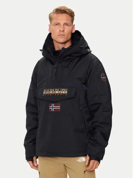 Napapijri Anorak stiliaus striukė Rainforest Next juoda