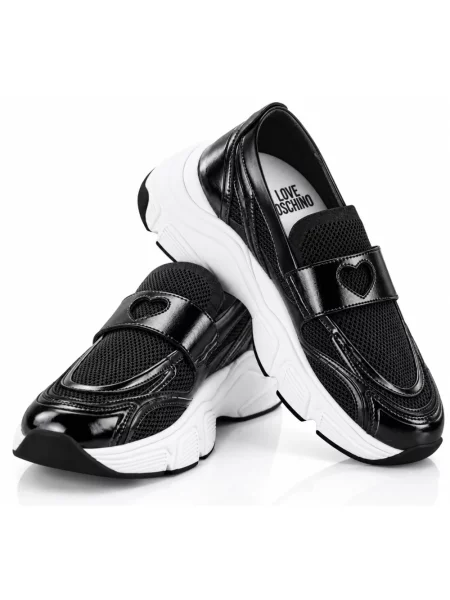 Sneakersy Love Moschino czarne