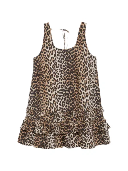 Rochie Ganni cu imagine cu model leopard