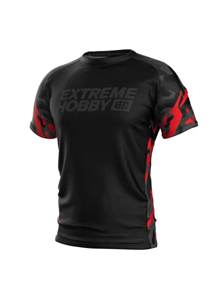 Koszulka Techniczna Sportowa EXTREME HOBBY BLACK PANTHER czarna