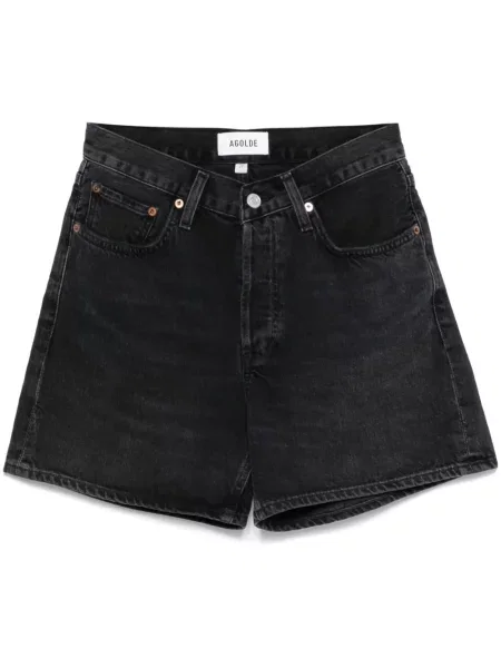 Pantaloni scurți Agolde negru