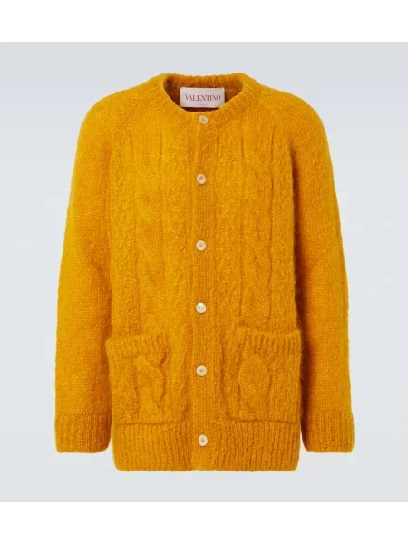 Cardigan Valentino tricotate galben