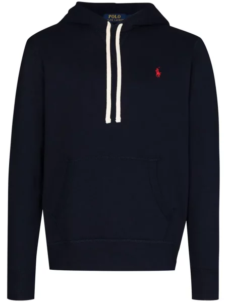 Hanorac cu glugă Polo Ralph Lauren cu broderie albastru