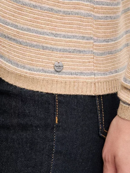 Легкий свитер Pepe Jeans коричневый