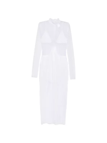 Rochie Mazzei plasă alb