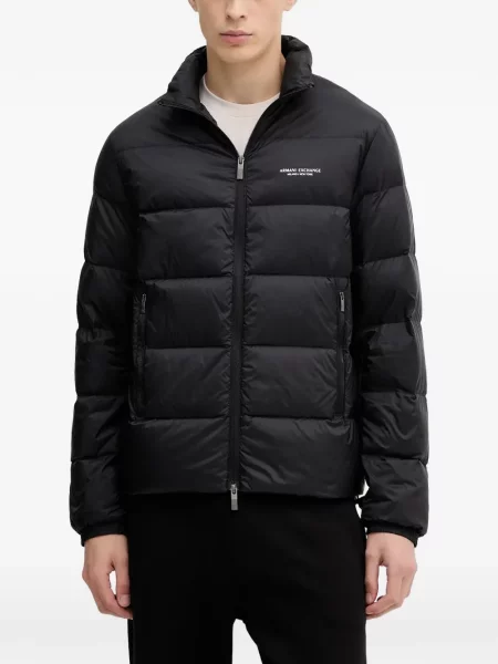 Jachetă matlasată Armani Exchange matlasat negru