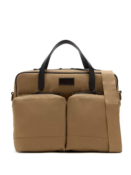 Ochelari de soare Polo Ralph Lauren cu broderie din piele maro