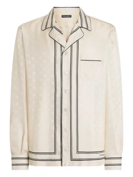 Pruhovaná košile Dolce & Gabbana s autogramem