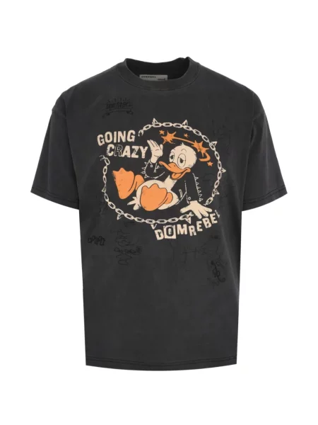 Tricou Domrebel cu imagine negru