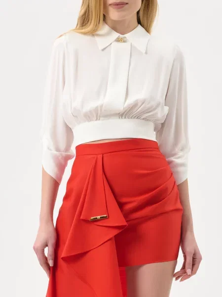 Блуза Elisabetta Franchi бежева