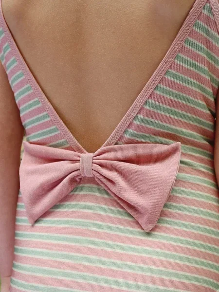 Konges Sløjd Детски цял бански BOWWOW SWIMSUIT бежово