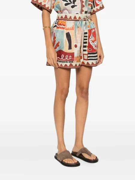 Szorty Alemais z nadrukiem w abstrakcyjne wzory