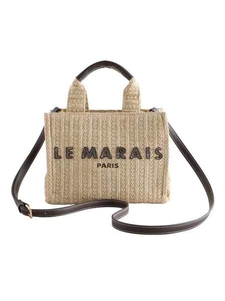 Next Geantă de umăr / maro închis bej