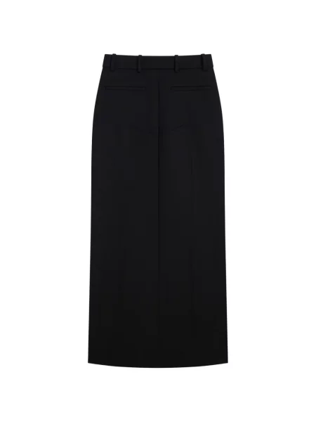 Fustă midi Givenchy de lână negru