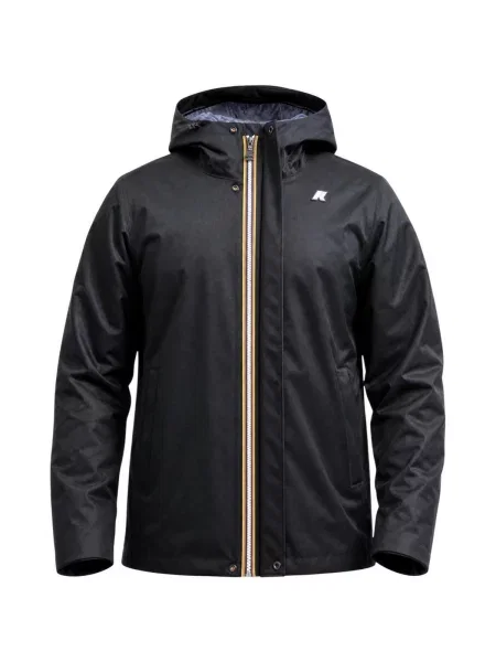 Geacă K-way din țesătură twill negru