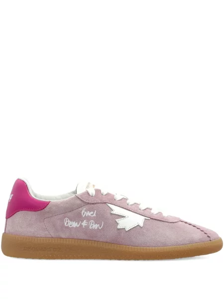 Sneakerși Dsquared2 cu șireturi din dantelă roz