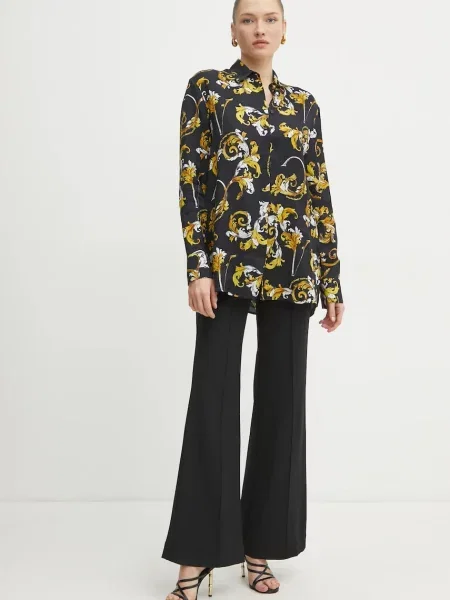 Сорочка Versace Jeans Couture regular класичний комір чорний