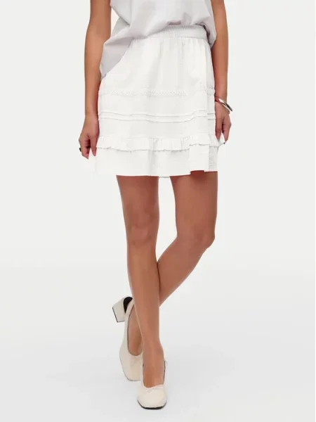 VERO MODA Sukně VMPretty' bílá