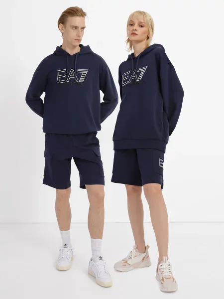 Шорти повсякденні Унісекс Темно-синій сині