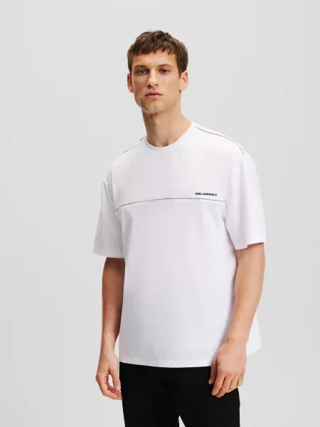 Karl Lagerfeld Tricou negru alb