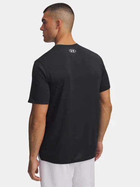 Žakárové tričko Under Armour čierna