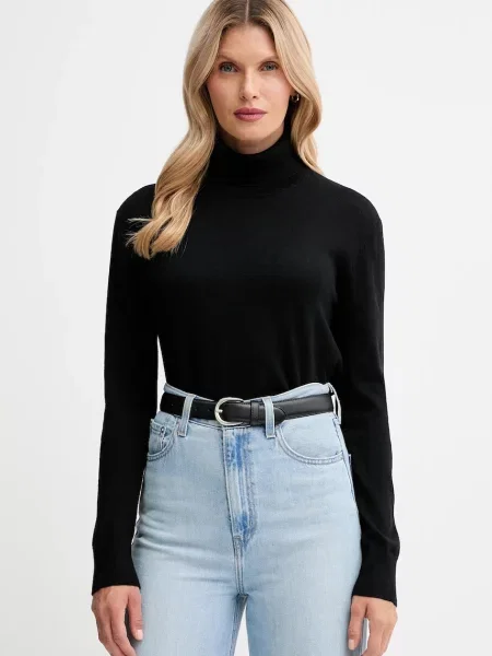 Calvin Klein pulover din amestec de lână negru