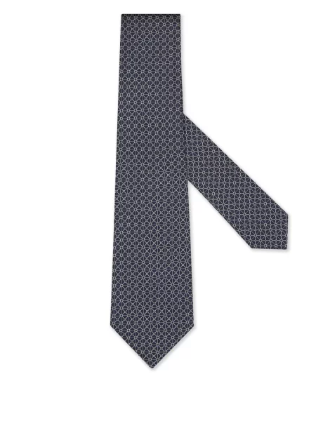 Cravată Zegna de mătase albastru