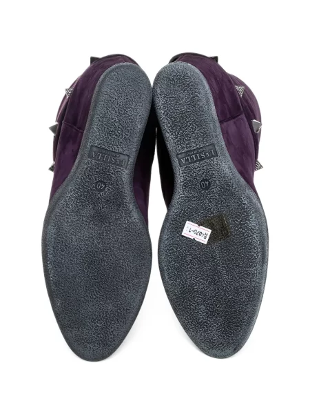 Botine Le Silla din piele de căprioară violet