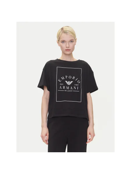 Emporio Armani Underwear Póló Loose Fit fekete