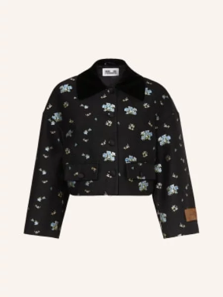 Baum Und Pferdgarten Kurtka Żakardowa Bebeth schwarz czarna