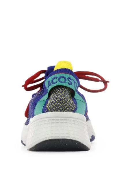 Fűzős kötött sneaker Lacoste kék