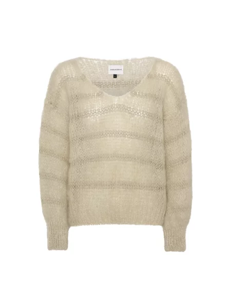 Sweter Americandreams wełniany beżowy