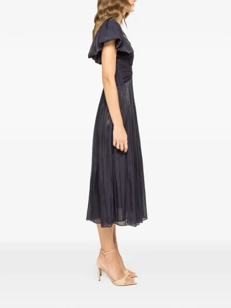 Rochie midi Nissa de cristal albastru