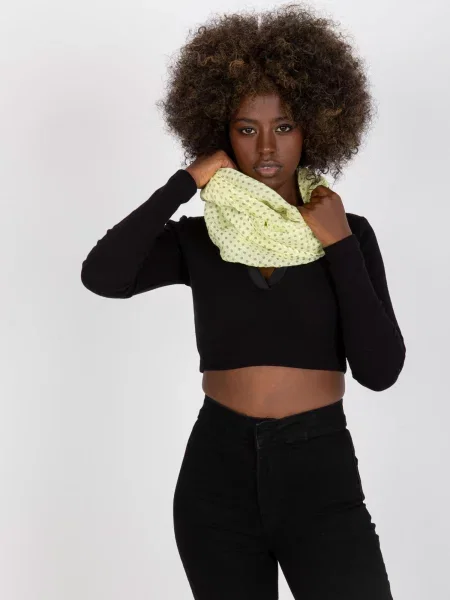 Šal Fashionhunters s printom žuta